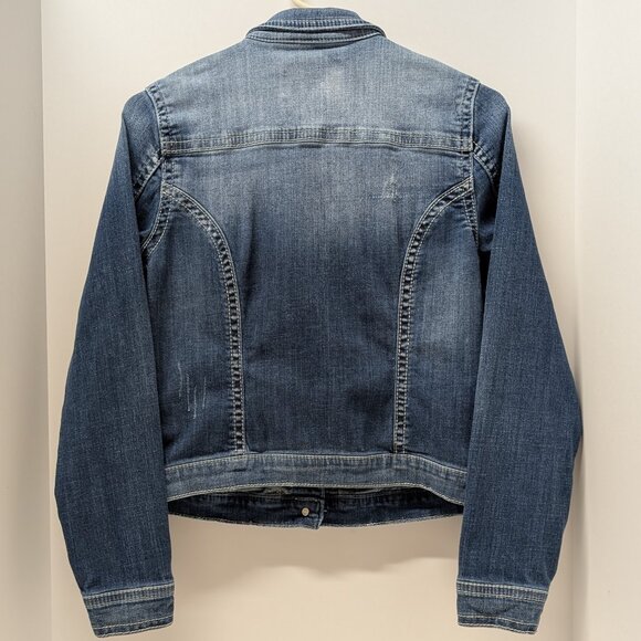 Silver Jeans Co. Distressed Denim Jacket - Picture 4 of 13